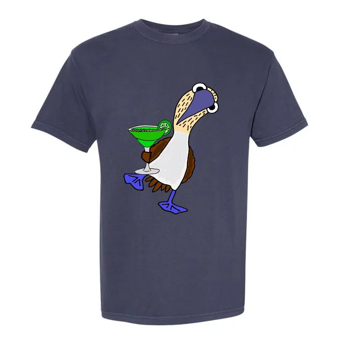 Smileteesall Funny BlueFooted Booby With Margarita Gift Garment-Dyed Heavyweight T-Shirt