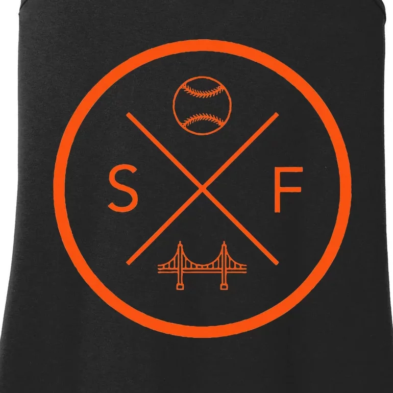 San Francisco Baseball Sf California Ladies Essential Tank