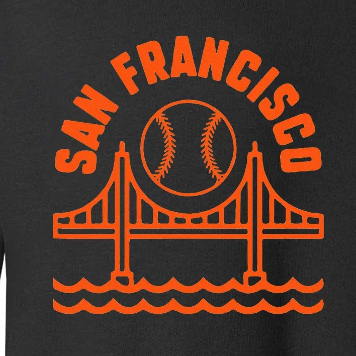 San Francisco Baseball SF California Toddler Sweatshirt