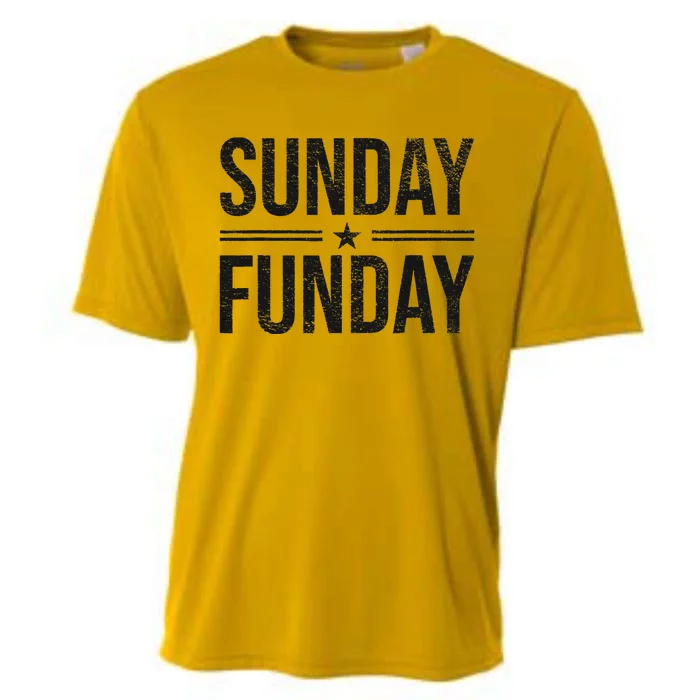 SUNDAY FUNDAY BRUNCH FOOTBALL SPORTS BBQ CHURCH Cooling Performance Crew T-Shirt