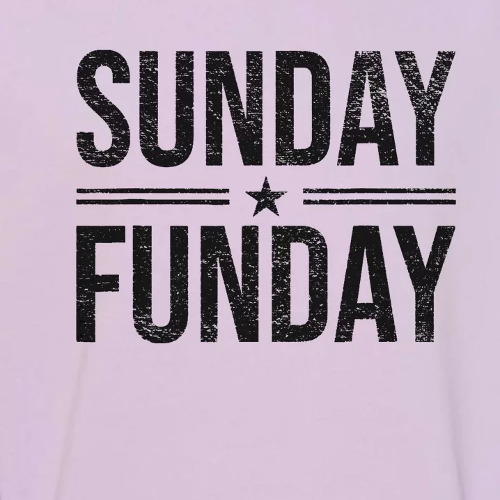 SUNDAY FUNDAY BRUNCH FOOTBALL SPORTS BBQ CHURCH Garment-Dyed Sweatshirt