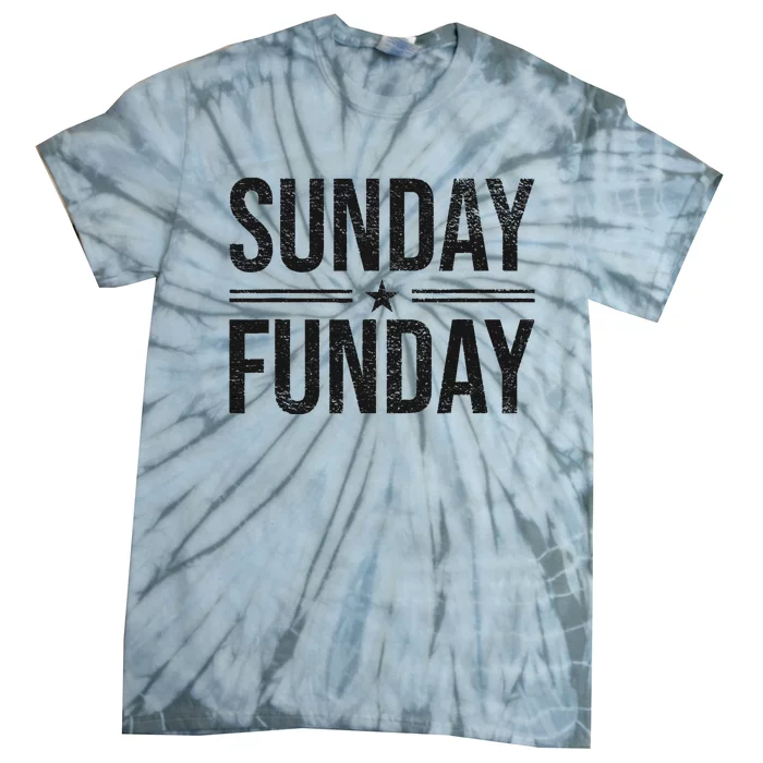 SUNDAY FUNDAY BRUNCH FOOTBALL SPORTS BBQ CHURCH Tie-Dye T-Shirt