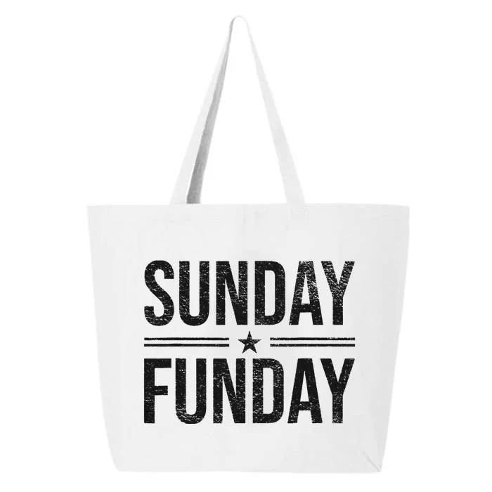 SUNDAY FUNDAY BRUNCH FOOTBALL SPORTS BBQ CHURCH 25L Jumbo Tote