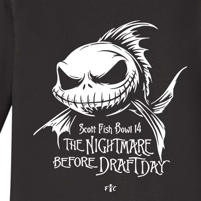 Scott Fish Bowl 14 The Nightmare Before Draftday Baby Long Sleeve Bodysuit