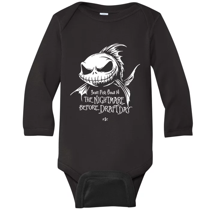 Scott Fish Bowl 14 The Nightmare Before Draftday Baby Long Sleeve Bodysuit