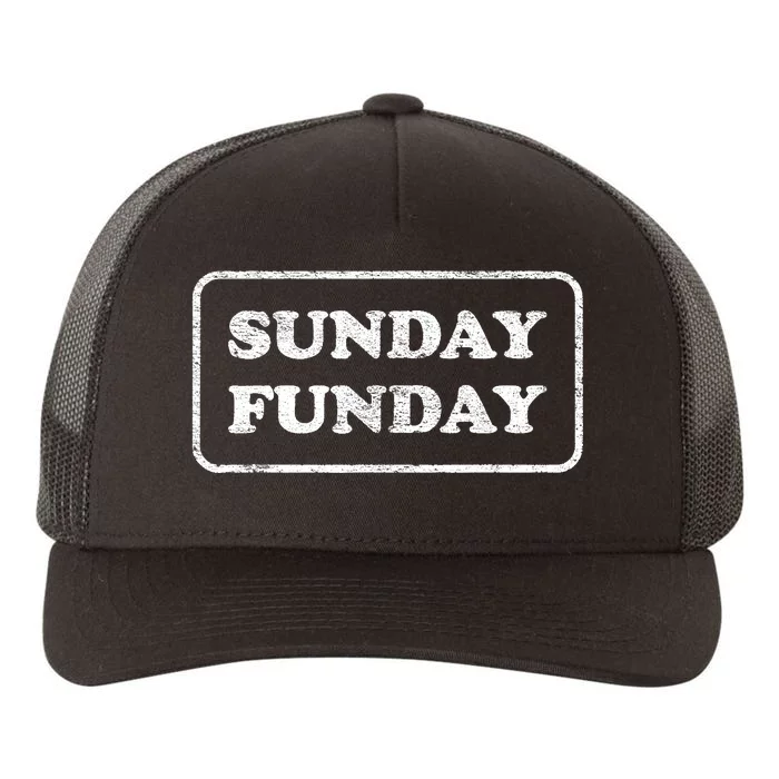 SUNDAY FUNDAY BRUNCH FOOTBALL SPORTS BBQ Yupoong Adult 5-Panel Trucker Hat