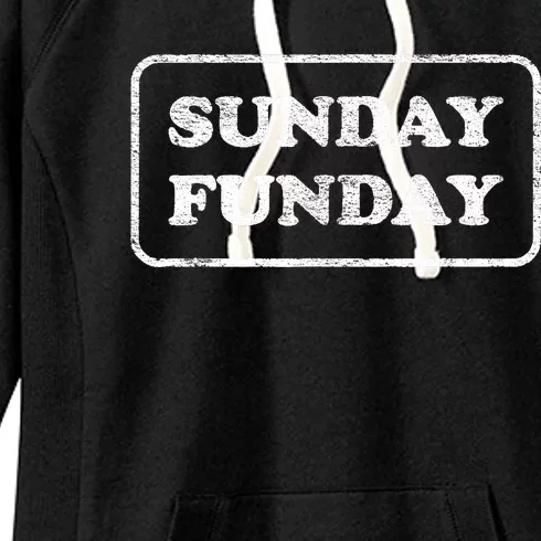 SUNDAY FUNDAY BRUNCH FOOTBALL SPORTS BBQ Women's Fleece Hoodie