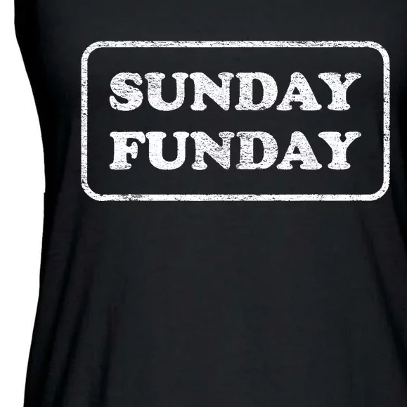 SUNDAY FUNDAY BRUNCH FOOTBALL SPORTS BBQ Ladies Essential Flowy Tank