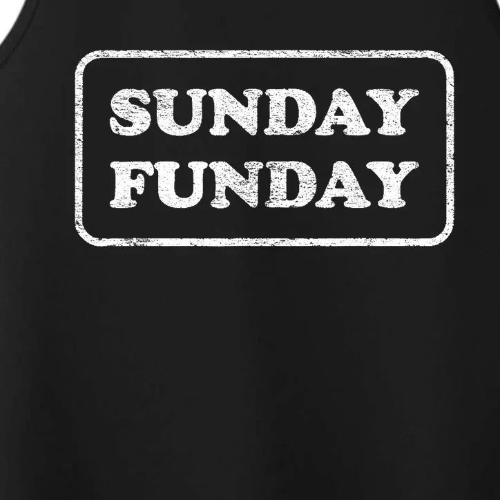 SUNDAY FUNDAY BRUNCH FOOTBALL SPORTS BBQ Performance Tank