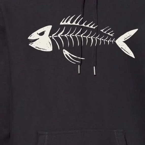 Skeleton Fish Bone Collectors Premium Hoodie