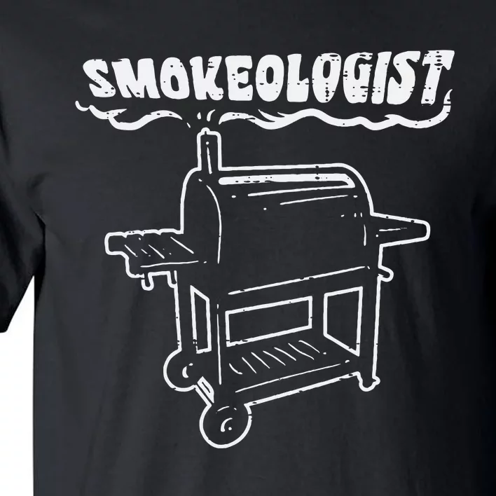 Smokeologist Funny Bbq Barbecue Grill Pitdad Tall T-Shirt