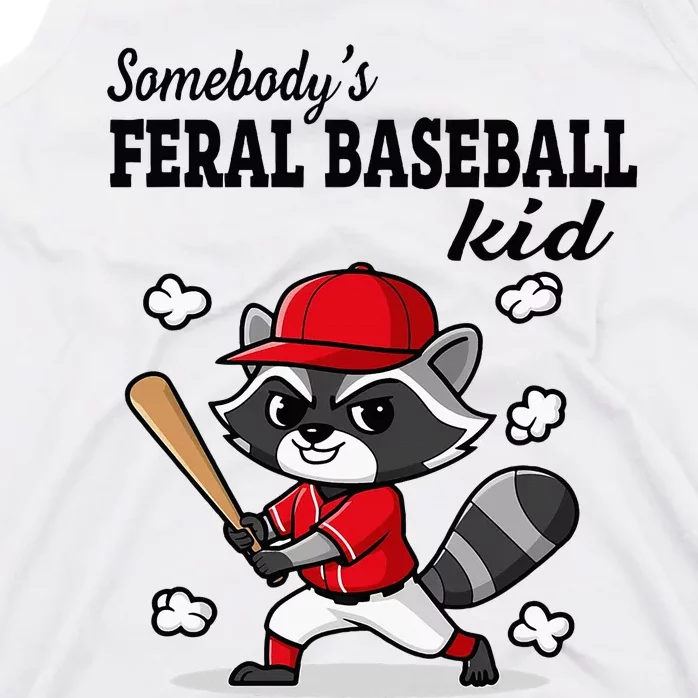 Somebody’S Feral Baseball Raccoon Tank Top