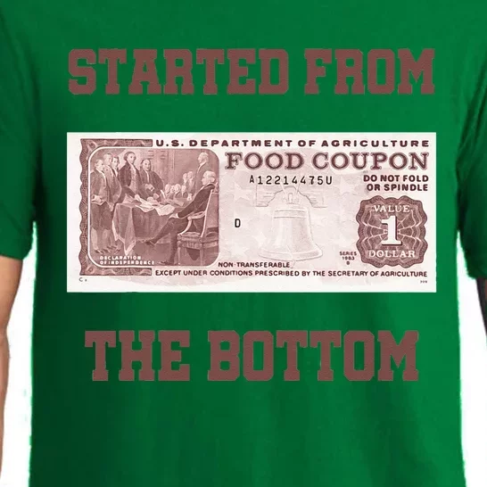 Started From Bottom Food Stamp Coupon Apparel Pajama Set