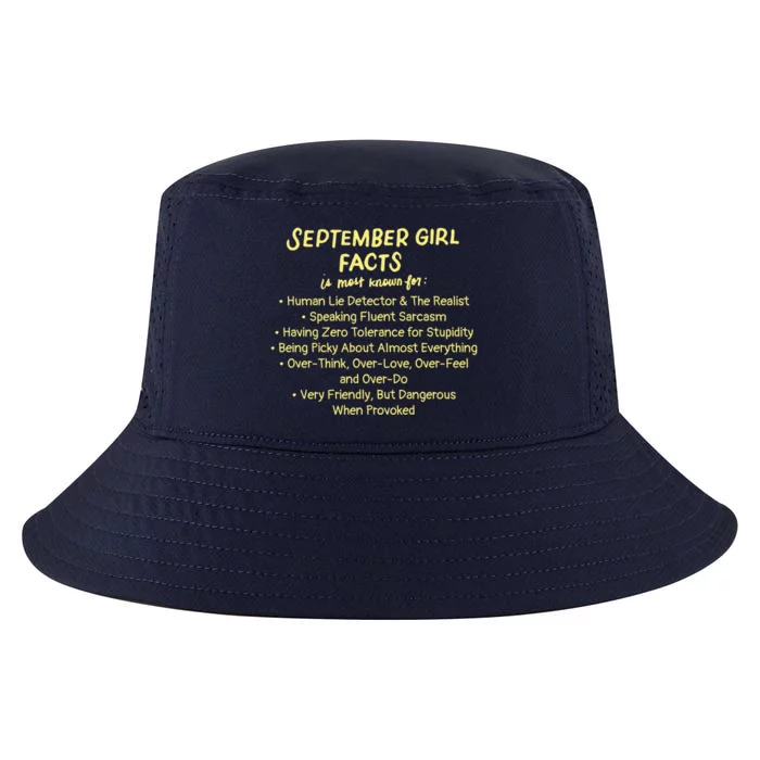 September Facts Birthday Funny Gift Born In September Virgo Gift Cool Comfort Performance Bucket Hat