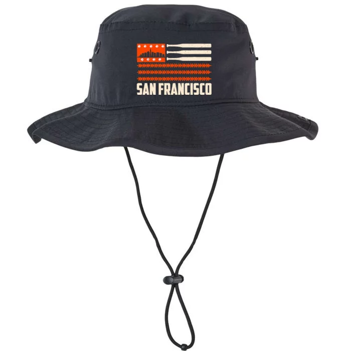 San Francisco Baseball Flag Patriotic Vintage Legacy Cool Fit Booney Bucket Hat