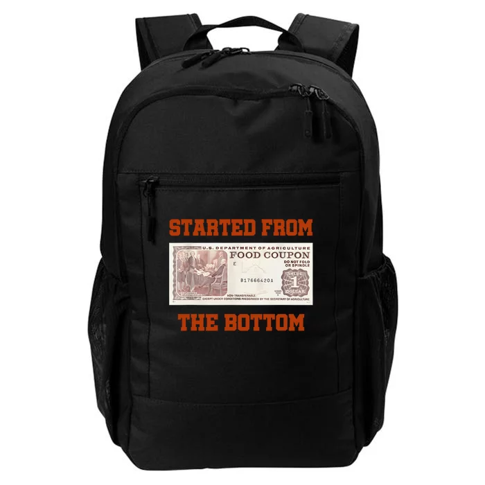 Started From Bottom Food Stamp Coupon Apparel Daily Commute Backpack