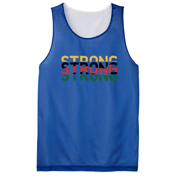 Strong For Black History Month Gift Mesh Reversible Basketball Jersey Tank