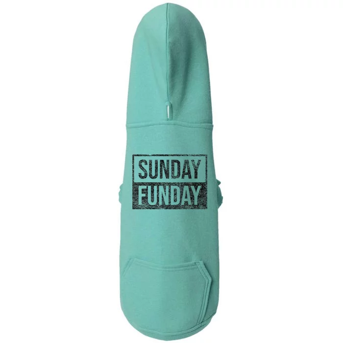 Sunday Funday Brunch Football Sports Bbq Church Doggie 3-End Fleece Hoodie