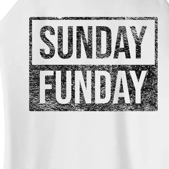 Sunday Funday Brunch Football Sports Bbq Church Women’s Perfect Tri Rocker Tank