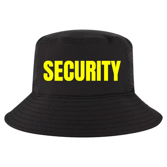 Security Front & Back Print Staff Event Uniform Bouncer Front & Back Cool Comfort Performance Bucket Hat