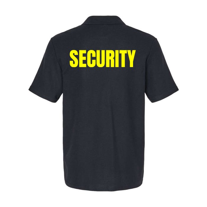 Security Front & Back Print Staff Event Uniform Bouncer Front & Back Softstyle Adult Sport Polo