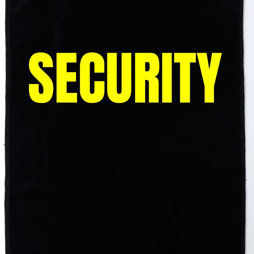 Security Front & Back Print Staff Event Uniform Bouncer Front & Back Platinum Collection Golf Towel