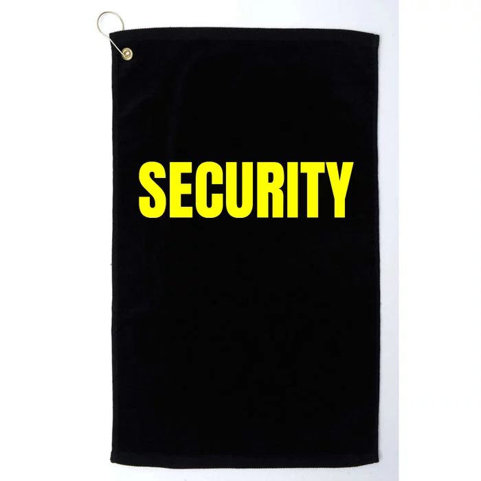 Security Front & Back Print Staff Event Uniform Bouncer Front & Back Platinum Collection Golf Towel