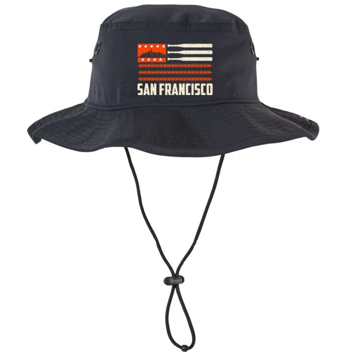 San Francisco Baseball Flag Patriotic Vintage Legacy Cool Fit Booney Bucket Hat