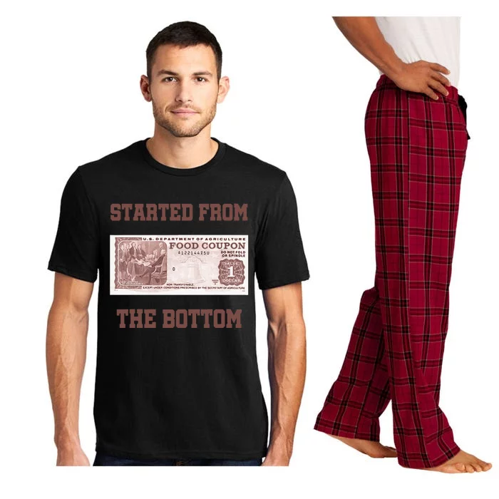 Started From Bottom Food Stamp Coupon Pajama Set