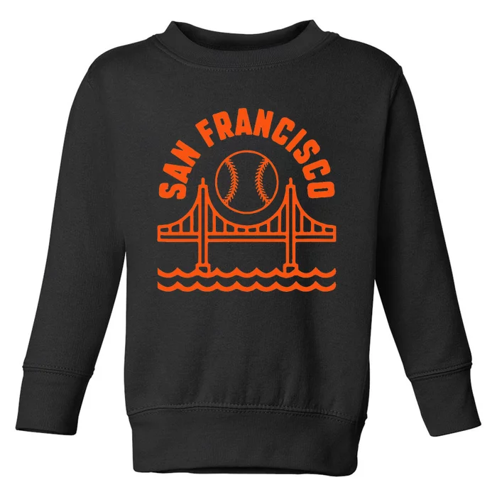 San Francisco Baseball SF California Toddler Sweatshirt