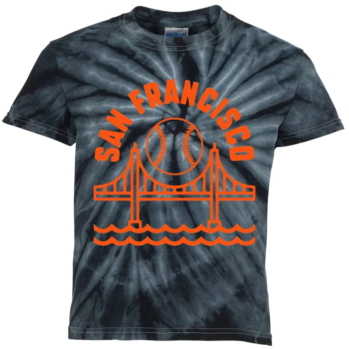 San Francisco Baseball SF California Kids Tie-Dye T-Shirt