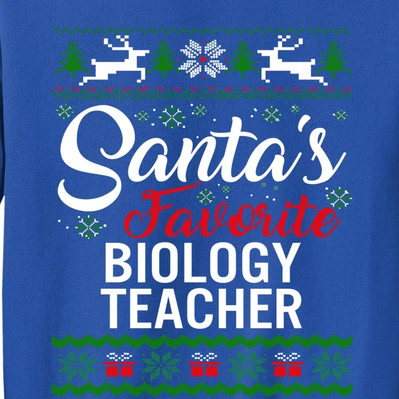 Santas Favorite Biology Teacher Christmas Ugly Family Gift Sweatshirt