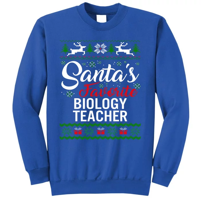 Santas Favorite Biology Teacher Christmas Ugly Family Gift Sweatshirt