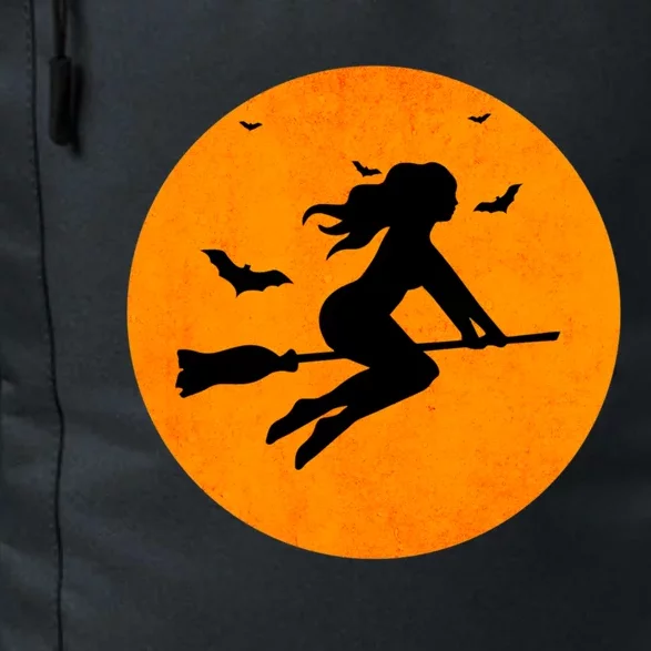 Simple Full Blood Moon Witch Bats Halloween Gift Daily Commute Backpack