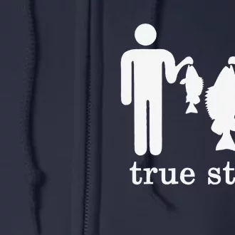 Small Fish Big Fish True Story Fishing Girl Boy Full Zip Hoodie