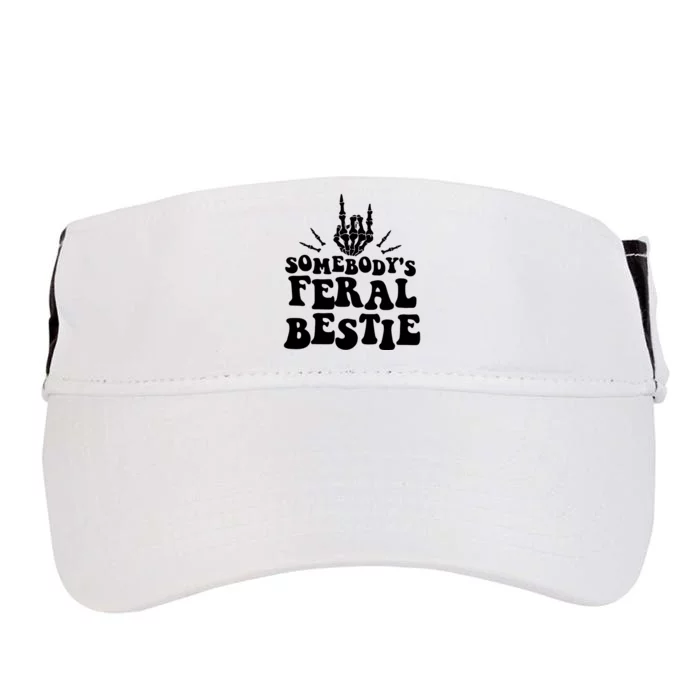 SomebodyS Feral Bestie Cool Bone Skeleton Adult Drive Performance Visor