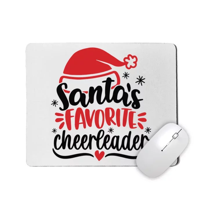 Santas Favorite Cheerleader Christmas Cheerleader Mousepad