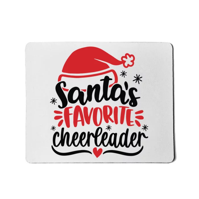 Santas Favorite Cheerleader Christmas Cheerleader Mousepad