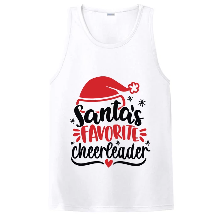 Santas Favorite Cheerleader Christmas Cheerleader Performance Tank