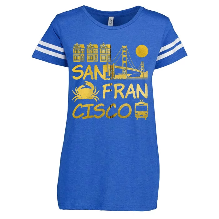 San Francisco California Enza Ladies Jersey Football T-Shirt