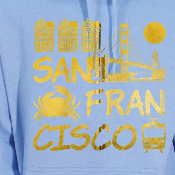 San Francisco California Unisex Surf Hoodie