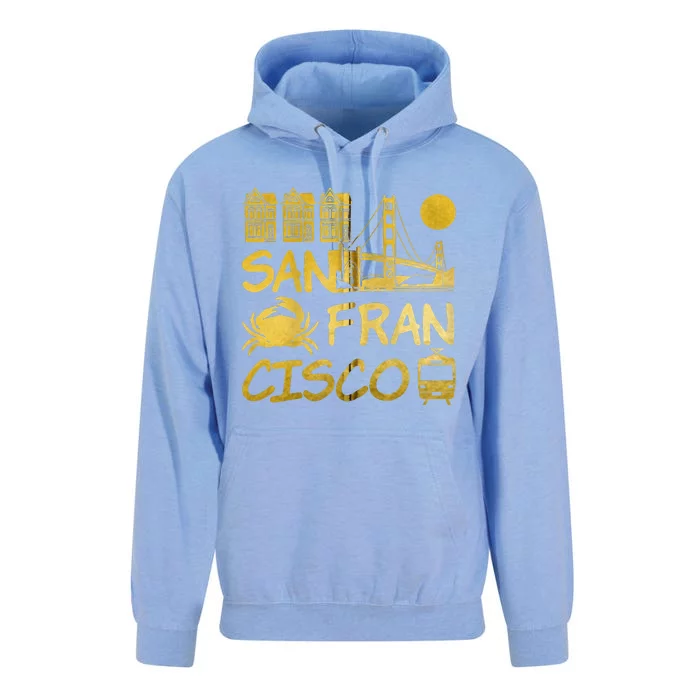 San Francisco California Unisex Surf Hoodie