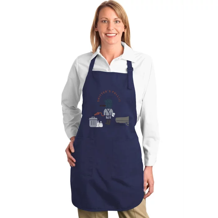 Shitter’s Full!!! Cousin Eddie Full-Length Apron With Pocket