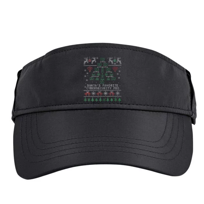 Santa's Favorite Cybersecurity Professional Ugly Christmas Adult Drive Performance Visor