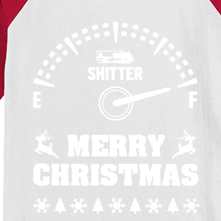 Shitters Full Christmas Kids Colorblock Raglan Jersey