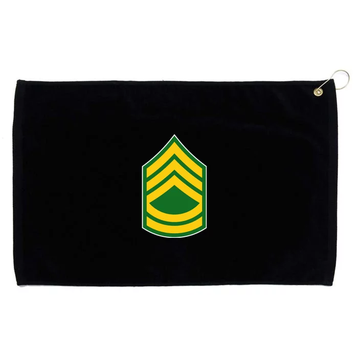 Sergeant First Class Military Badge Grommeted Golf Towel