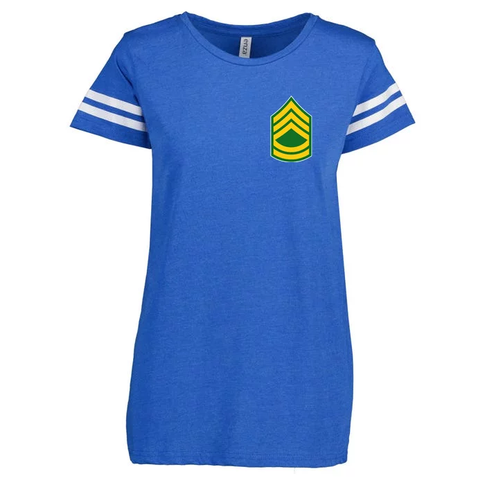 Sergeant First Class Military Badge Enza Ladies Jersey Football T-Shirt