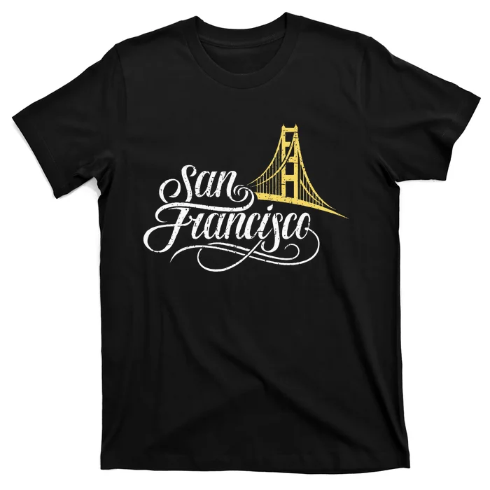 San Francisco California Golden Gate Bridge Vintage T-Shirt