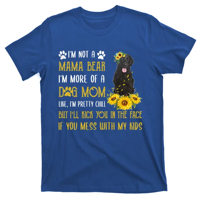 Sunflower Flat Coated Mom Mothers Day Dog Mom Gift T-Shirt