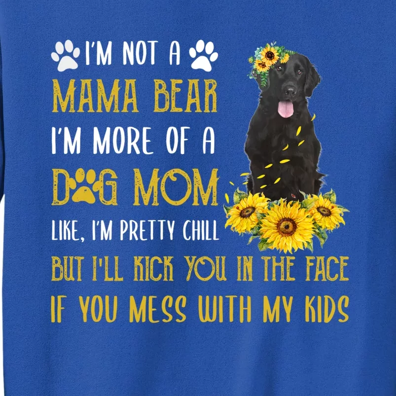 Sunflower Flat Coated Mom Mothers Day Dog Mom Gift Tall Sweatshirt